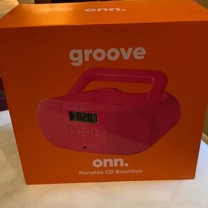 On Running Pink Boombox Portable Audio